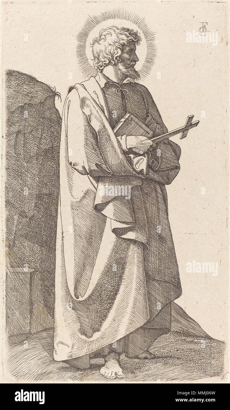 Johann Friedrich Overbeck (1789-1869), der heilige Philipp Neri, 1826, Radierung mit Gravur auf Chine collé, Ailsa Mellon Bruce Fonds Friedrich Overbeck - hl. Philipp Neri Stockfoto