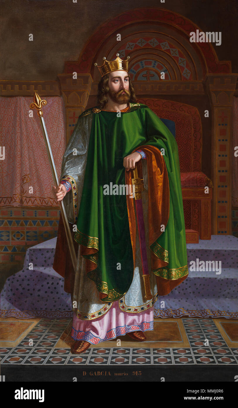García I, rey de León Stockfoto