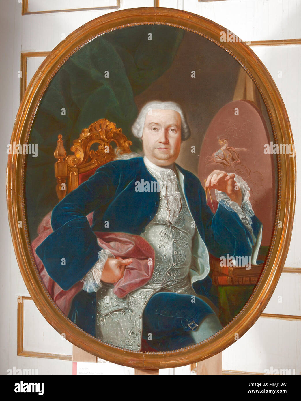 . Portrait von dem berühmten Architekt Luigi Vanvitelli (1700-1773). 18. Ludwig van Wittel Stockfoto
