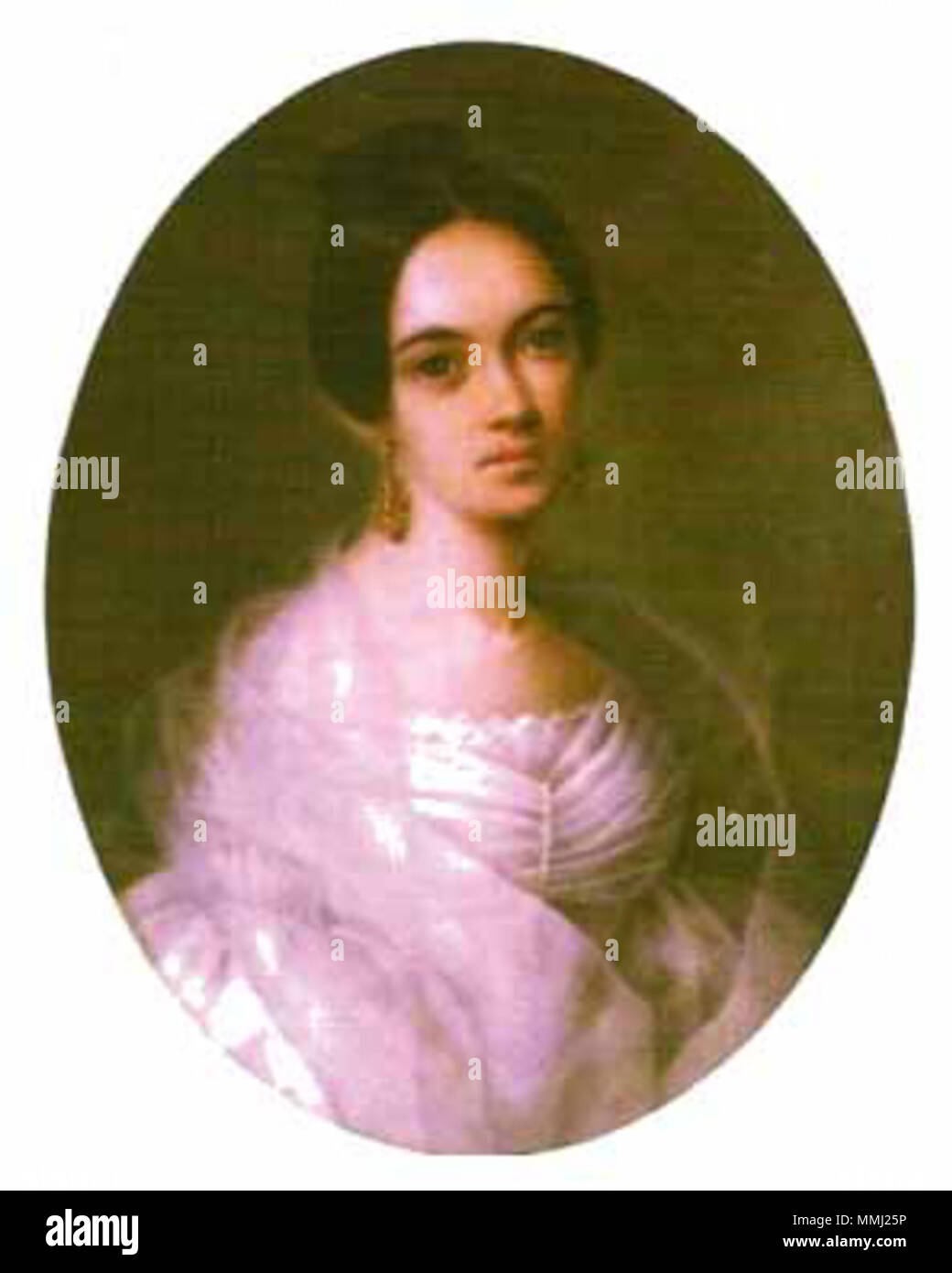 . Englisch: Portrait von Varvara Bakhmeteva (1815-1851) Русский: Варвара Александровна Бахметьева, ур. Лопухина (1815-1851). 1833. Varvara Bakhmeteva Stockfoto