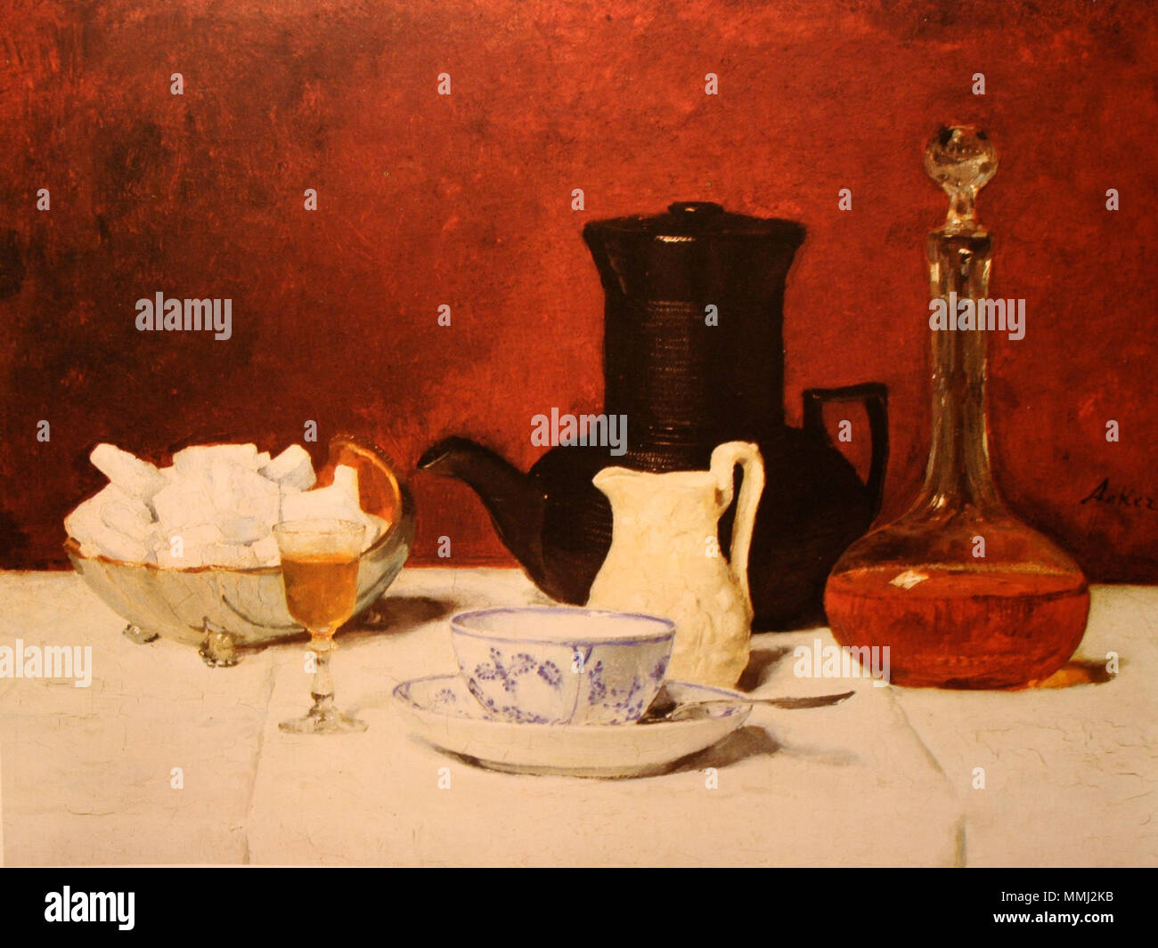 . Stilleben Kaffee und Cognac. 1877. Albert Anker (1831 - 1910) Alternative Namen Geburt Name: Samuel Albrecht Anker Beschreibung Schweizer Illustrator und Maler Geburtsdatum / Tod am 1. April 1831 vom 16. Juli 1910 Ort der Geburt / Tod ins Ins Standort Paris, Bern, Ins, Neuchâtel Authority control: Q 72510 VIAF:?:? ISNI 14778781 0000 0001 2021 3239 ULAN:?? n 500009804 LCCN: 82070670 GND:? 118503197 WorldCat Anker Stilleben Kaffee und Cognac 1877 Stockfoto