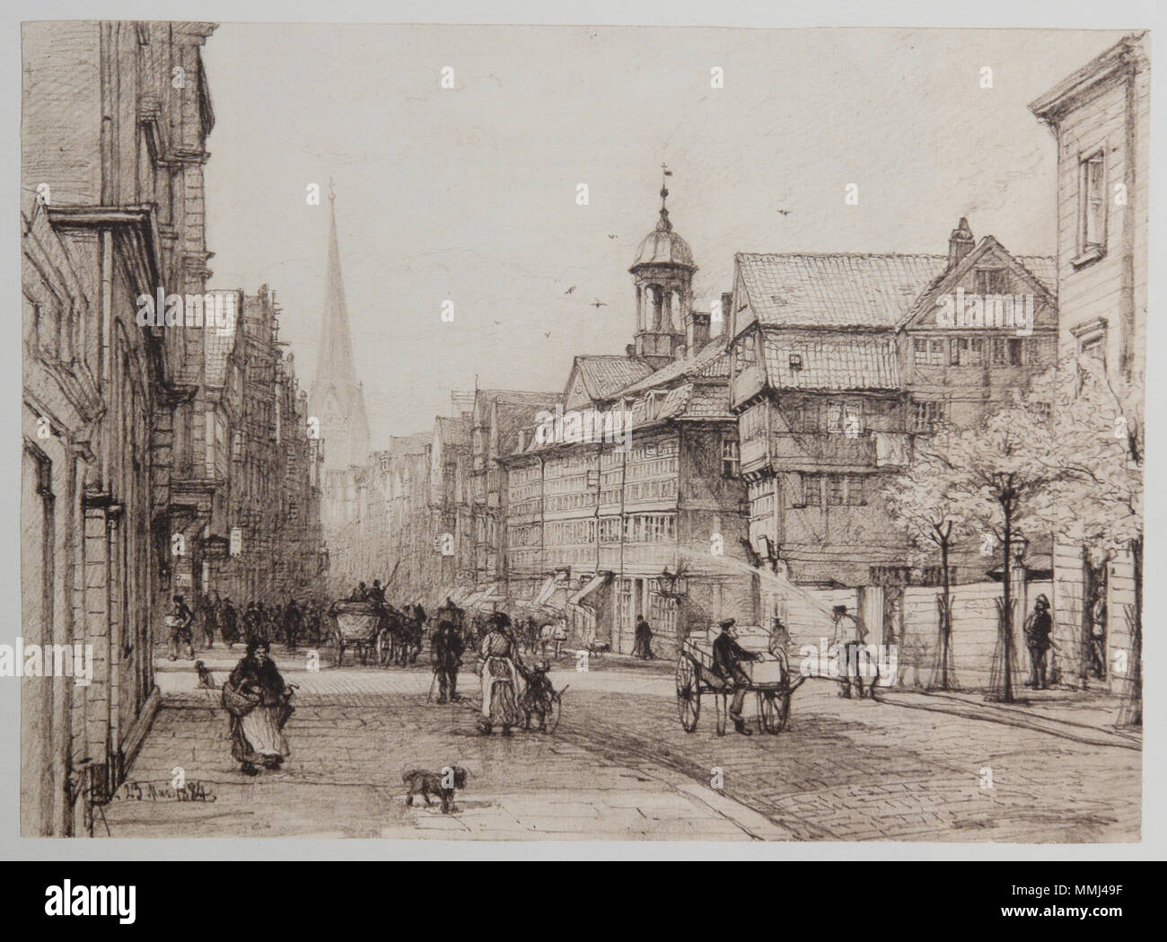 HH-Riefesell-48 - Spitalerstraße -23-05-1884 Stockfoto