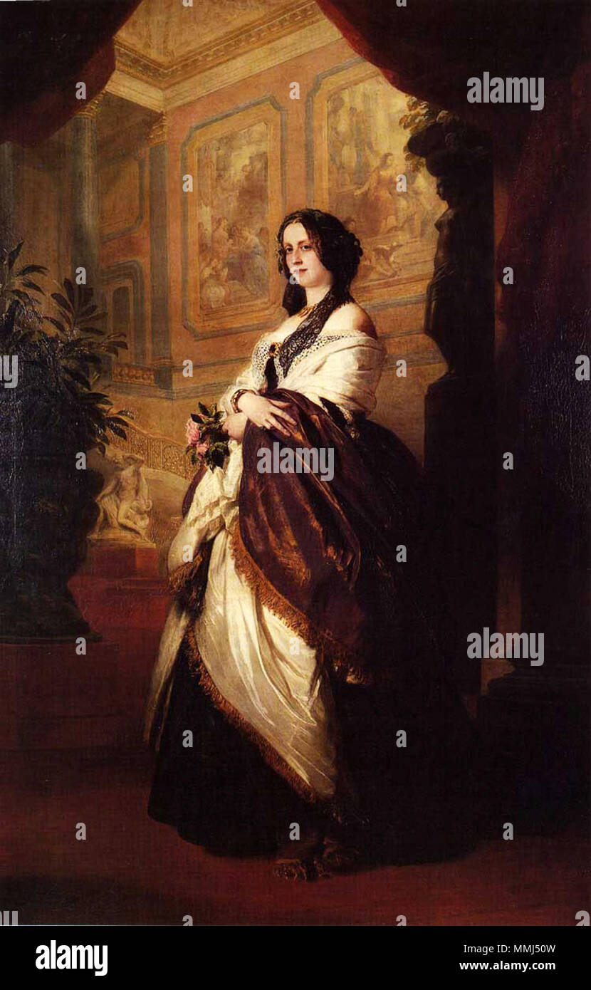 Englisch: Harriet Sutherland-Leveson-Gower, Herzogin von Sutherland. 1849. Winterhalter - Harriet Howard Stockfoto
