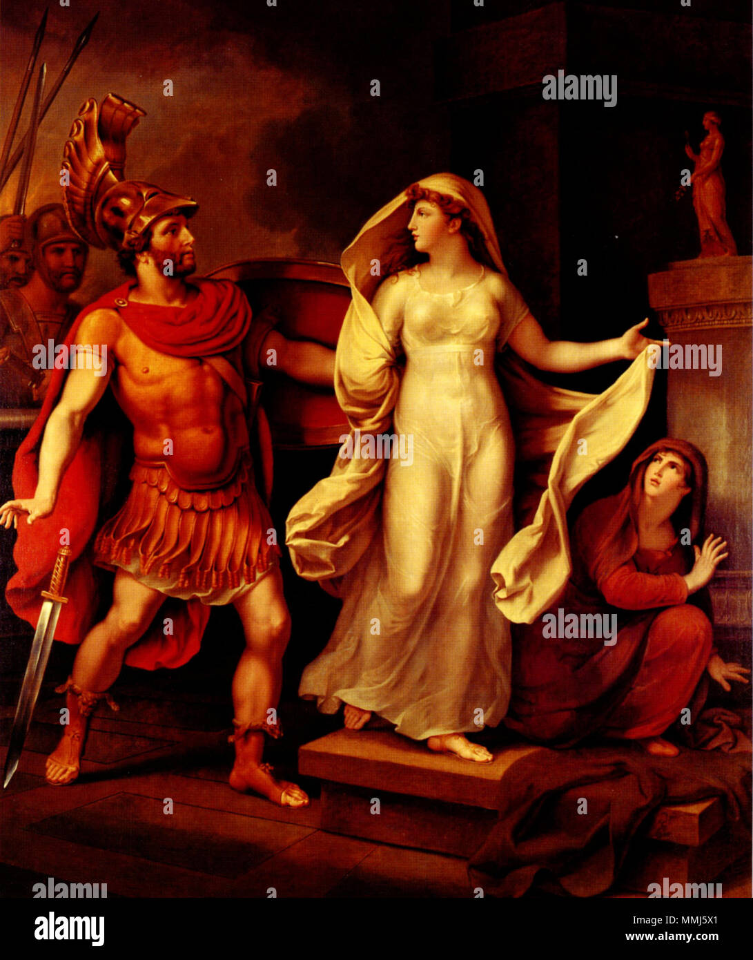 English: Helena und Menelaos Englisch: Helena und Menelaos. 1816. Helena und Menelaos (Tischbein) Stockfoto