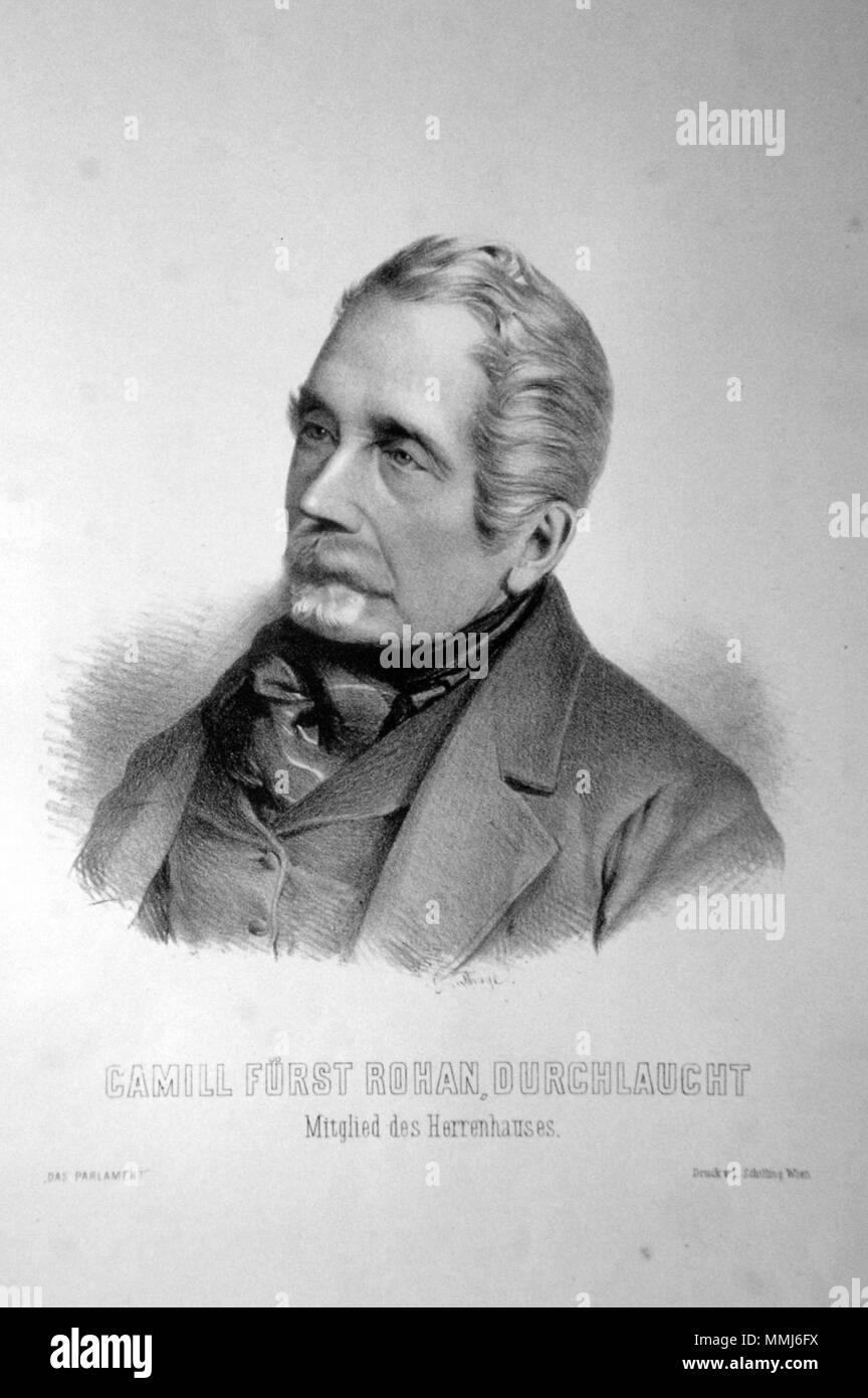 OLYMPUS DIGITALKAMERA Camille Fürst Rohan Litho Stockfoto