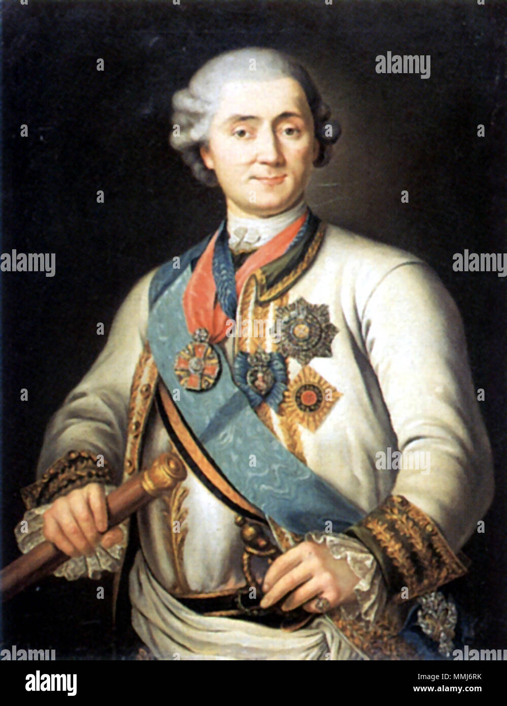 . Русский: Портрет графа А. Г. - Орлова Чесменского (1737-1807/1808). В. Эриксен. Между 1770 и 1783 годами. ГРМ. Englisch: Portrait von Alexei Grigorjewitsch Orlow (1737-1809) zwischen 1770 und 1783-????? 1770? 1783??????.. Vigilius Eriksen (1722-1782) Alternative Namen Vigilius Erichsen Beschreibung Maler und Zeichner Geburtsdatum / Tod 2. September 1722 vom 25. Mai 1782 Ort der Geburt / Todes Rungsted Arbeitsort Dänemark Kopenhagen, Kopenhagen, Russland Authority control: Q 2027614 VIAF:?:? ISNI 95776378 0000 0001 1690 431X ULAN:?: 500015555 WGA? ERIKSEN, Vigilius GND:? 123338646 Orl Stockfoto