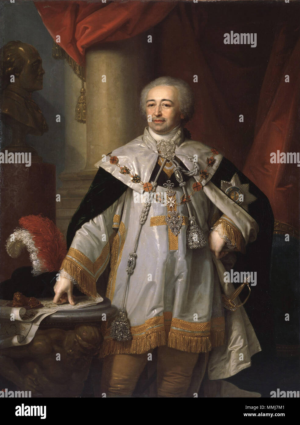 Portrait von Alexander Borissowitsch Kurakin. 1801. Vladimir Borovikovsky004 Stockfoto