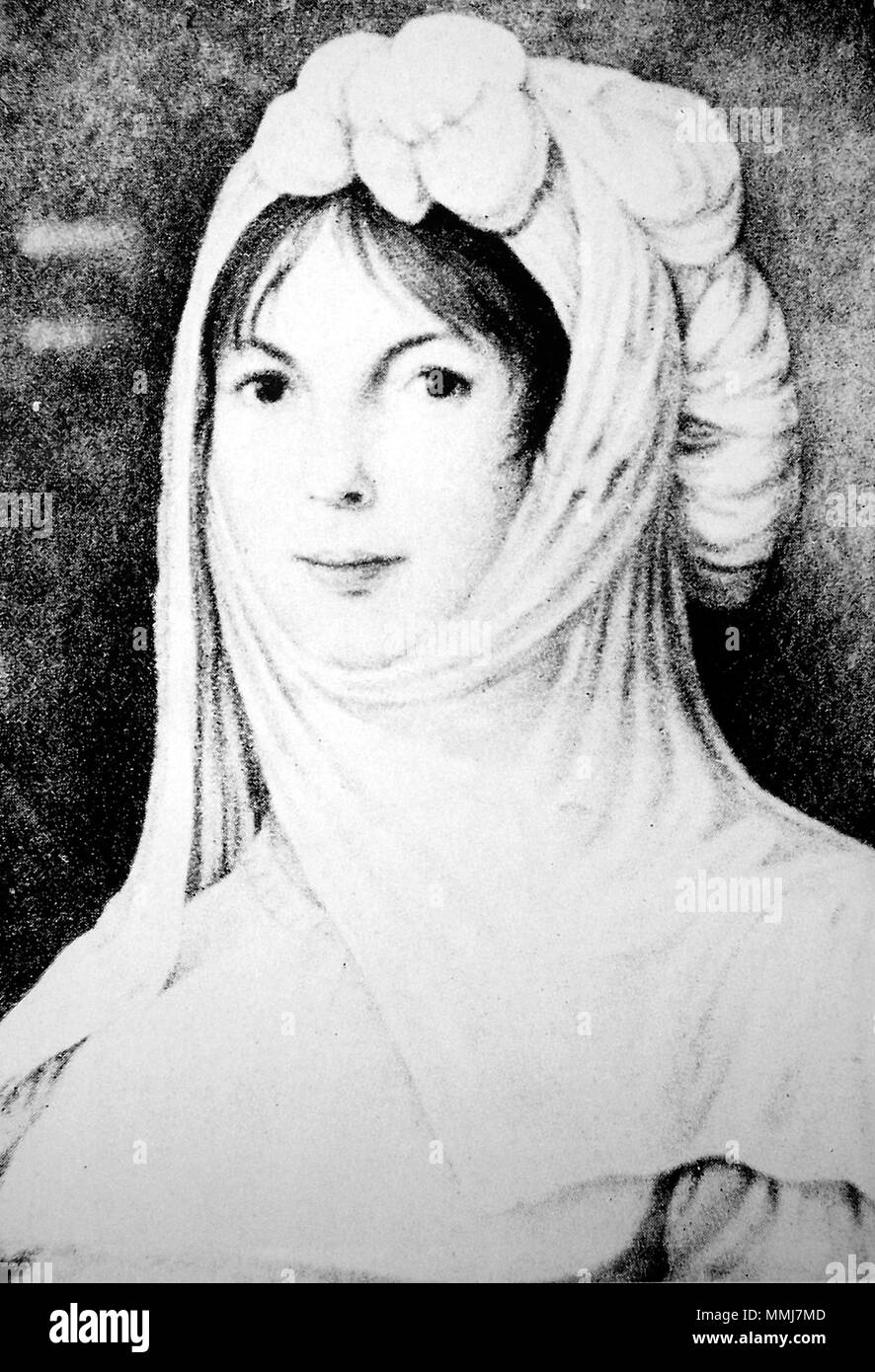 Elisabeth von Staegemann - Selbstporträt 1808 Stockfoto