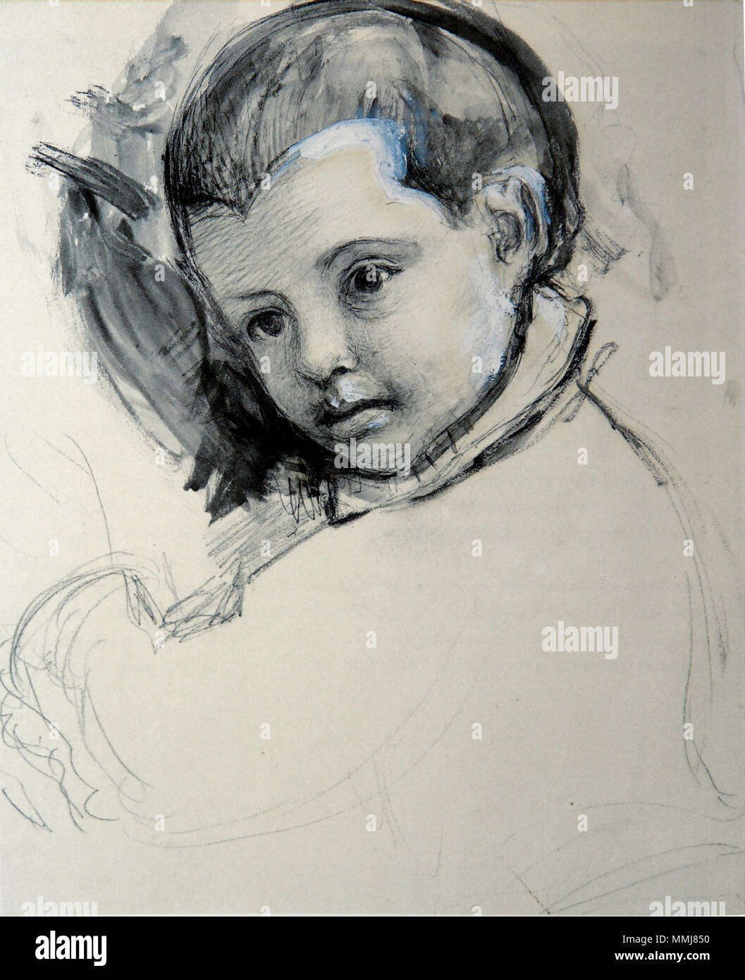 . Kopie der Kopf eines Jungen, von Veronese cuccina's Familie. Bleistift, Tusche, Tinte, Waschen und Körperfarbe, 28 x 22,3 cm. 1859. John Ruskin (1819 - 1900) Alternative Namen Ruskin Beschreibung britischer Schriftsteller, Dichter, Künstler und Kunstkritiker Datum der Geburt / Tod vom 8. Februar 1819 20. Januar 1900 Ort der Geburt / Todes London Englisch: Brantwood, Lake District Arbeiten Ort: England, Venedig, der Schweiz, Frankreich Authority control: Q 179126 VIAF:?:? ISNI 73859585 0000 0001 2139 3446 ULAN:?? n 500006262 LCCN: 79006950 NLA:? 36583544 WorldCat Kopf eines Jungen von Veronese Ruskin Stockfoto
