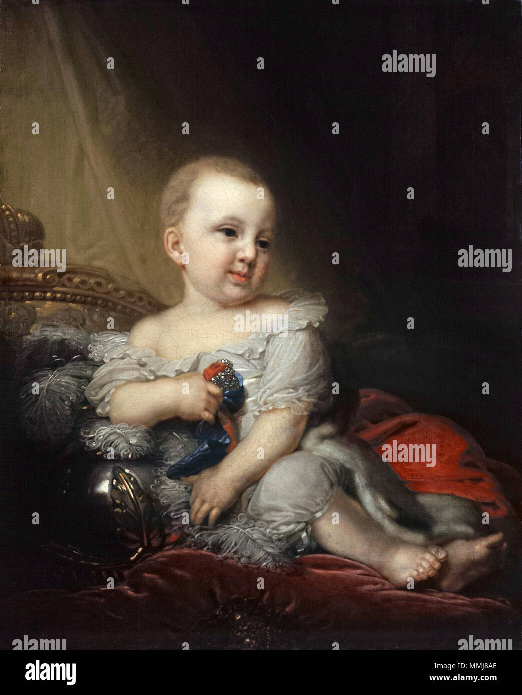 . Portrait von Nikolaus von Rußland als Kind. 1790s. Vladimir Borovikovsky 029 Stockfoto