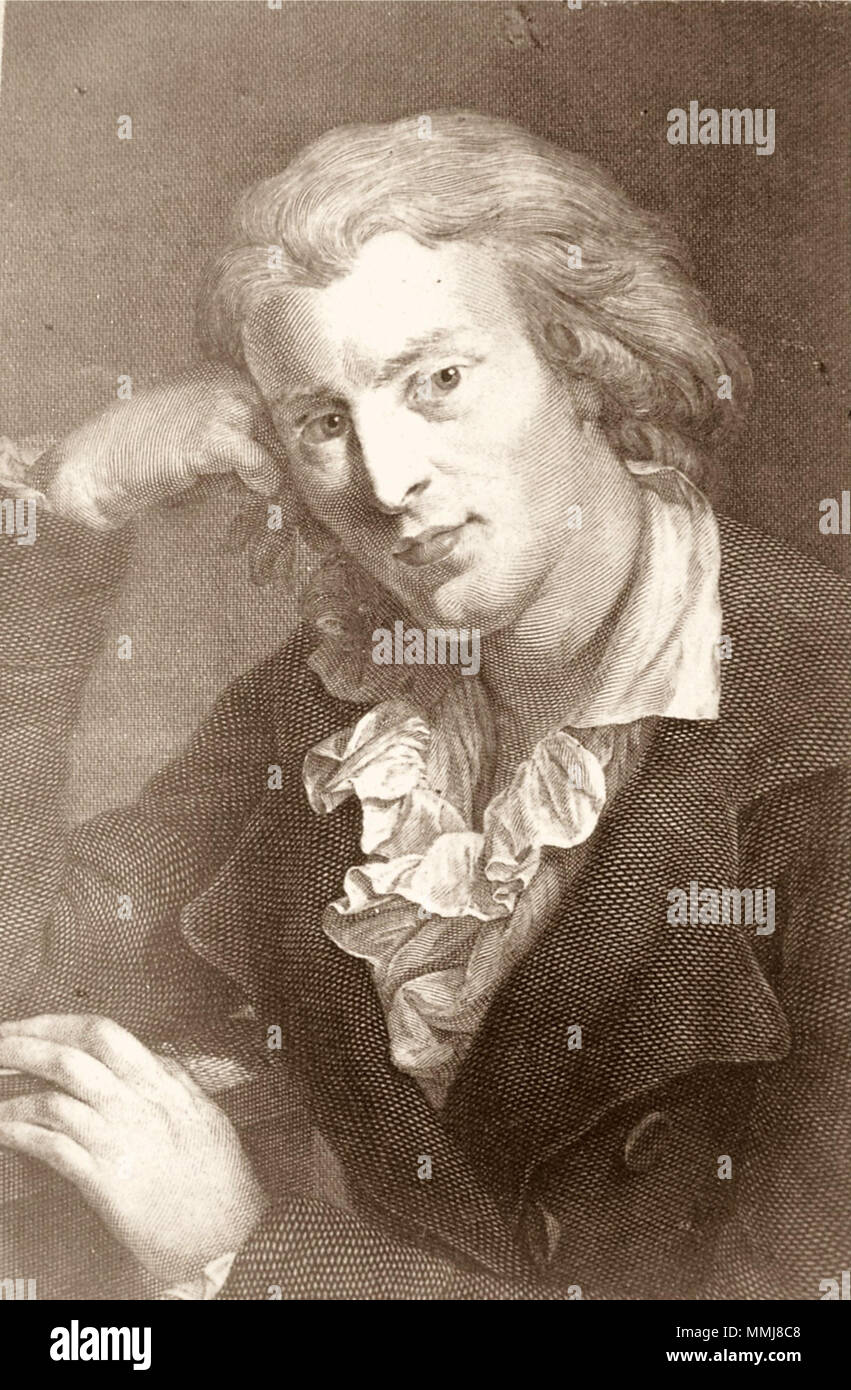 . Deutsch: Johann Christoph Friedrich von Schiller 1759-1805 deutscher Dichter, Dramatiker, Philosoph und Blossoming. . 19. Friedrich Schiller. Stockfoto