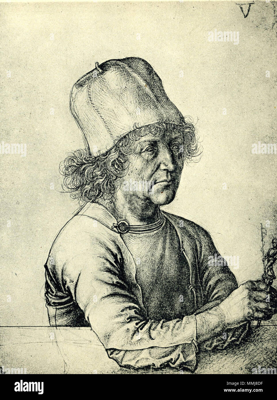 Dürers Selbstbildnis des Vaters Stockfoto