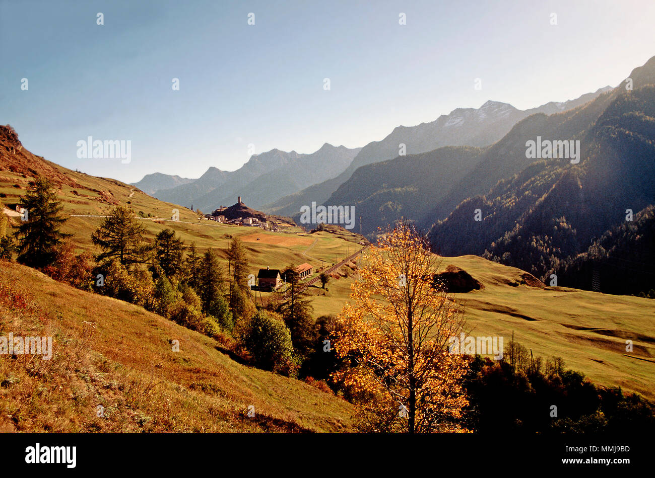 Engadin, Schweiz Stockfoto