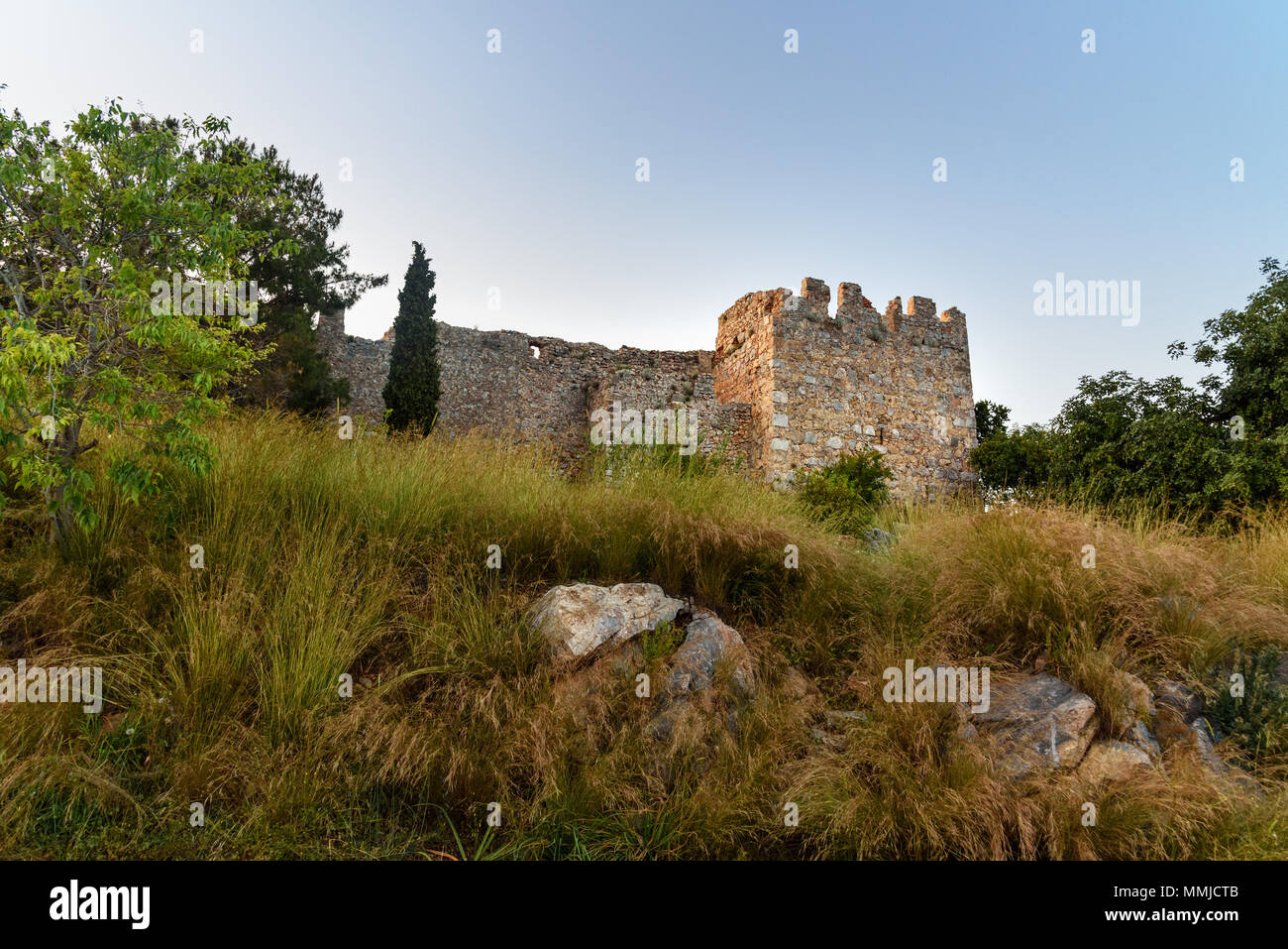 Blick auf die Burg von Alanya. Alanya Türkei Stockfoto