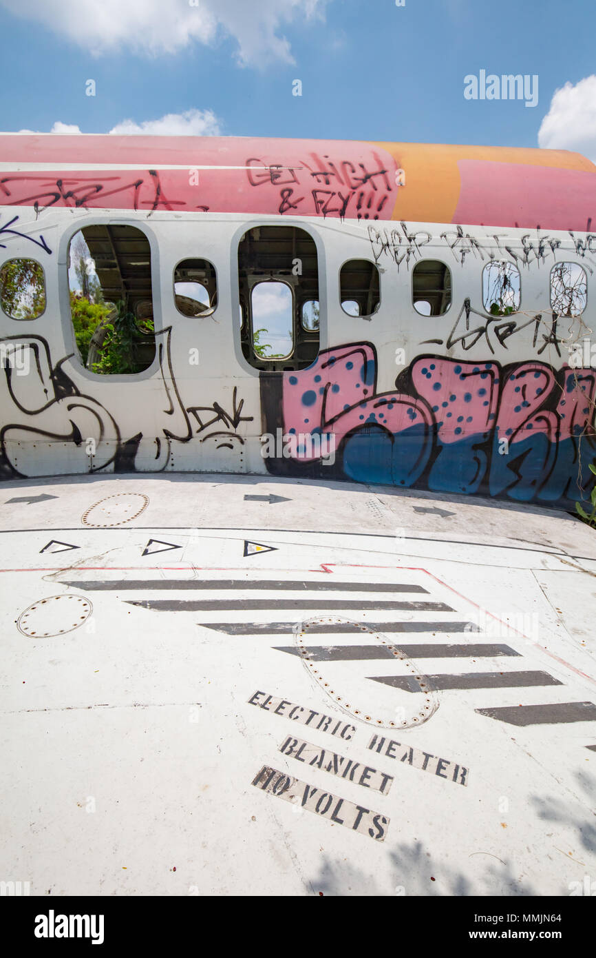 Flugzeug Friedhof Bangkok Stockfoto