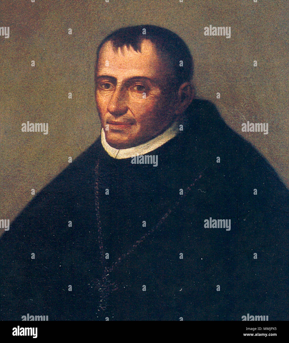 . Fray Antonio Hervias, Rektor de la Universidad de San Marcos y Obispo de Cartagena de Indias (las mejores). 1563. Unbekannte AntonioHervias Stockfoto