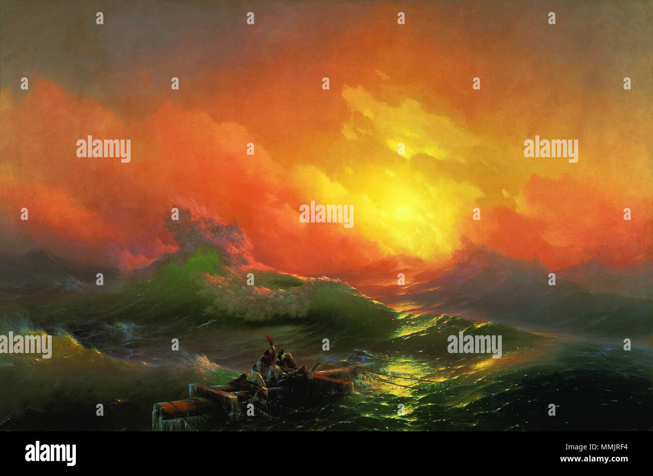 ???????:??????? ??? Die neunte Welle. 1850. John Constable, Ivan - Die neunte Welle Stockfoto