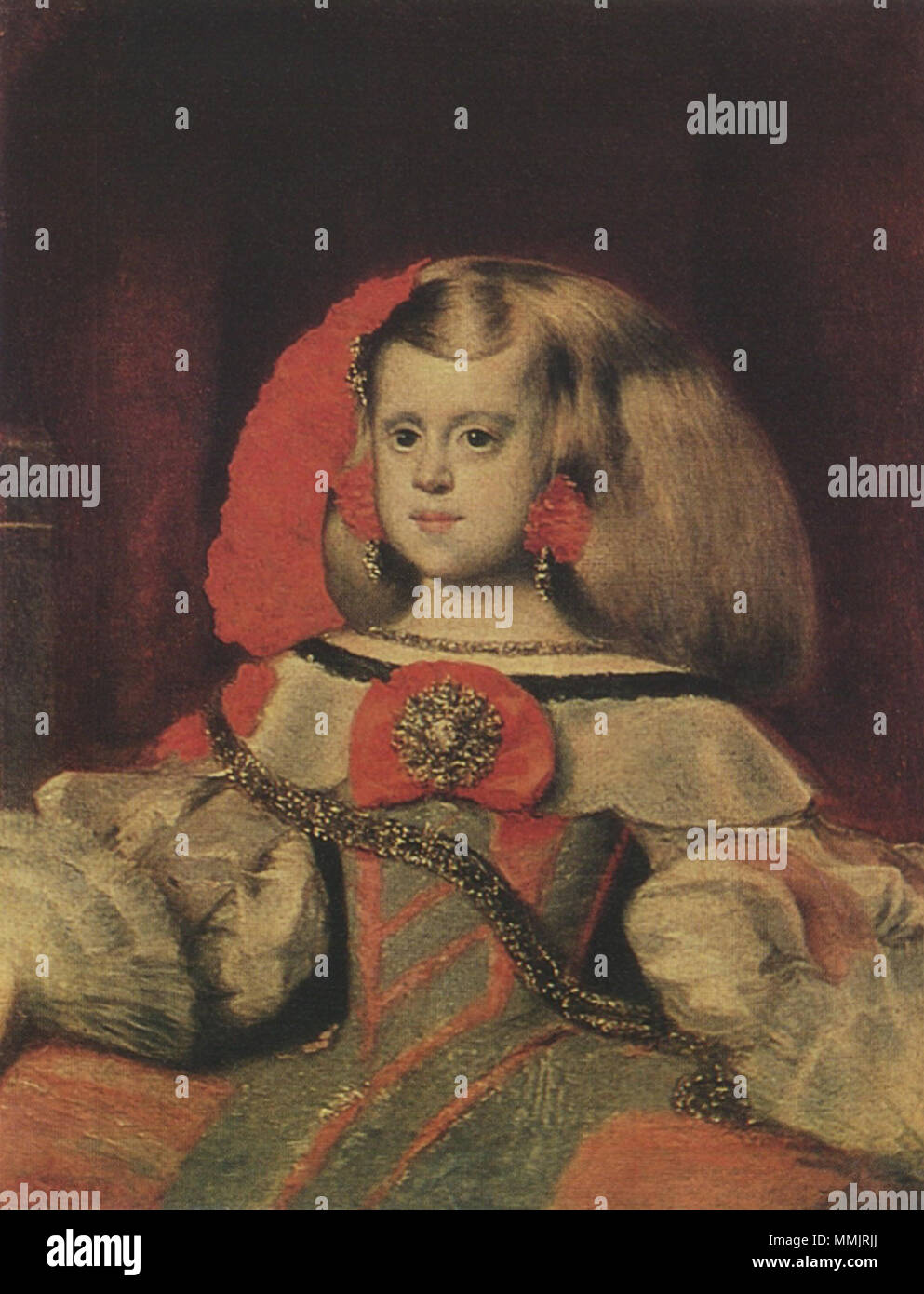 Portrait der Infantin Margaret. Vor 1659. Diego Velazquez portrait Infantin Margarita Stockfoto