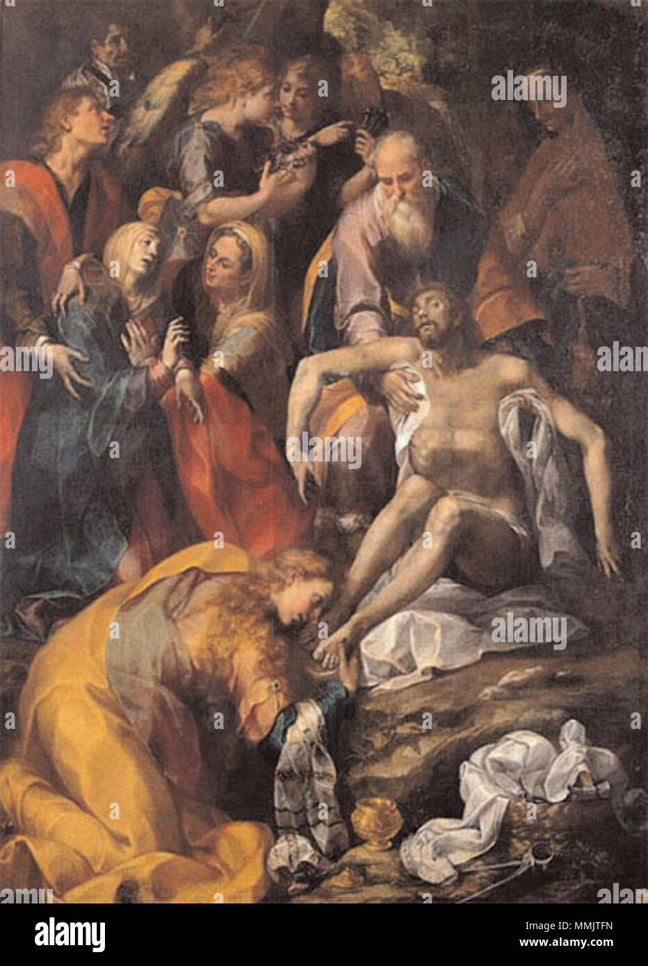 Ippolito Borghesi Pietà Cassa Risparmio Perugia Stockfoto