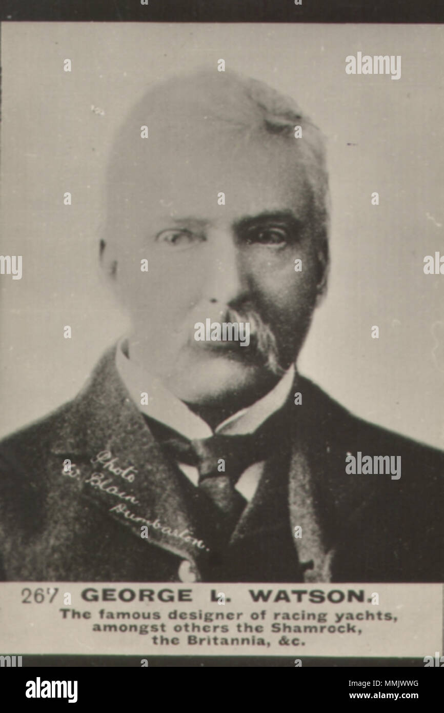 . Englisch: ein Porträt von G.L. Watson gescannt von einem Ogden's Goldene Zigarette Karte, produziert ca. 1900. 1. Januar 1900. Ogden's Golden Zigaretten GL Watson Zigarette Karte Stockfoto . Englisch: ein Porträt von G.L. Watson gescannt von einem Ogden's Goldene Zigarette Karte, produziert ca. 1900. 1. Januar 1900. Ogden's Golden Zigaretten GL Watson Zigarette Karte Stockfoto