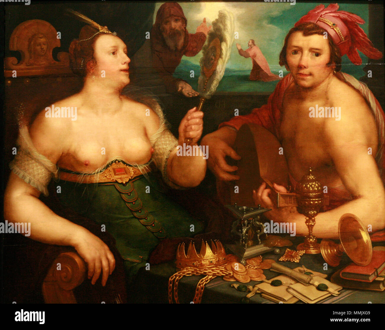 Allegorie der Eitelkeit und Buße. 1616. Allegorie der Buße MG0014 Stockfoto