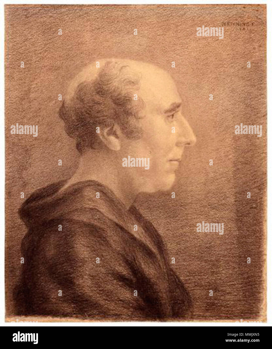 . Englisch: Dugald Stewart (November 22, 1753 - Juni 11, 1828), schottischer Philosoph, wurde in Edinburgh geboren. Sein Vater, Matthew Stewart (1715-1785), war Professor für Mathematik an der Universität von Edinburgh (1747 - 1772) von John Henning, Bleistift und Kreide, 1811 Dugald Stewart von John Henning mw 06056 Stockfoto