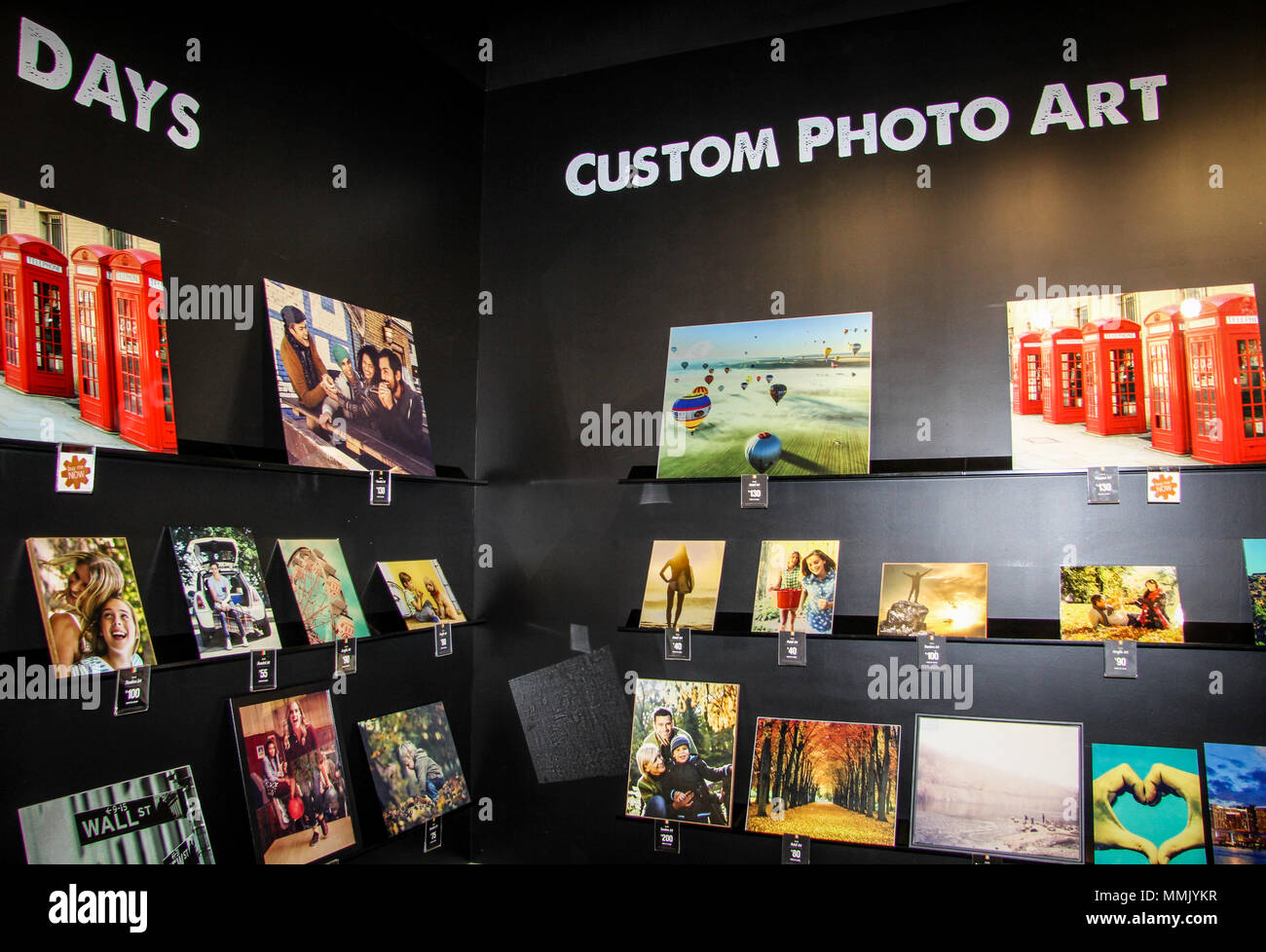 Polaroid Fotobar Flagship Store an der LINQ-Promenade in Las Vegas, Nevada Stockfoto