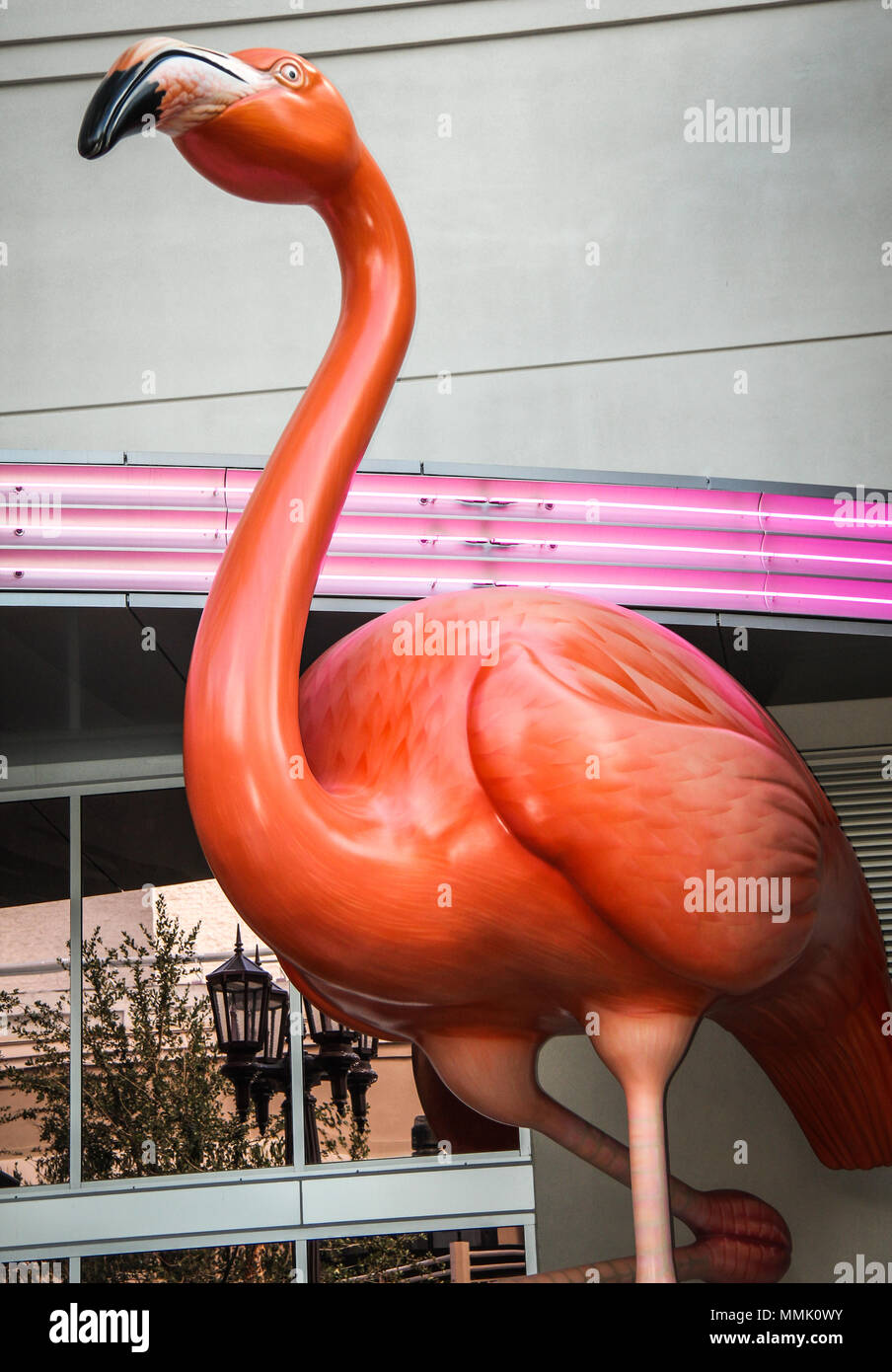 Rosa Flamingo Hotel in Las Vegas, Nevada Stockfoto