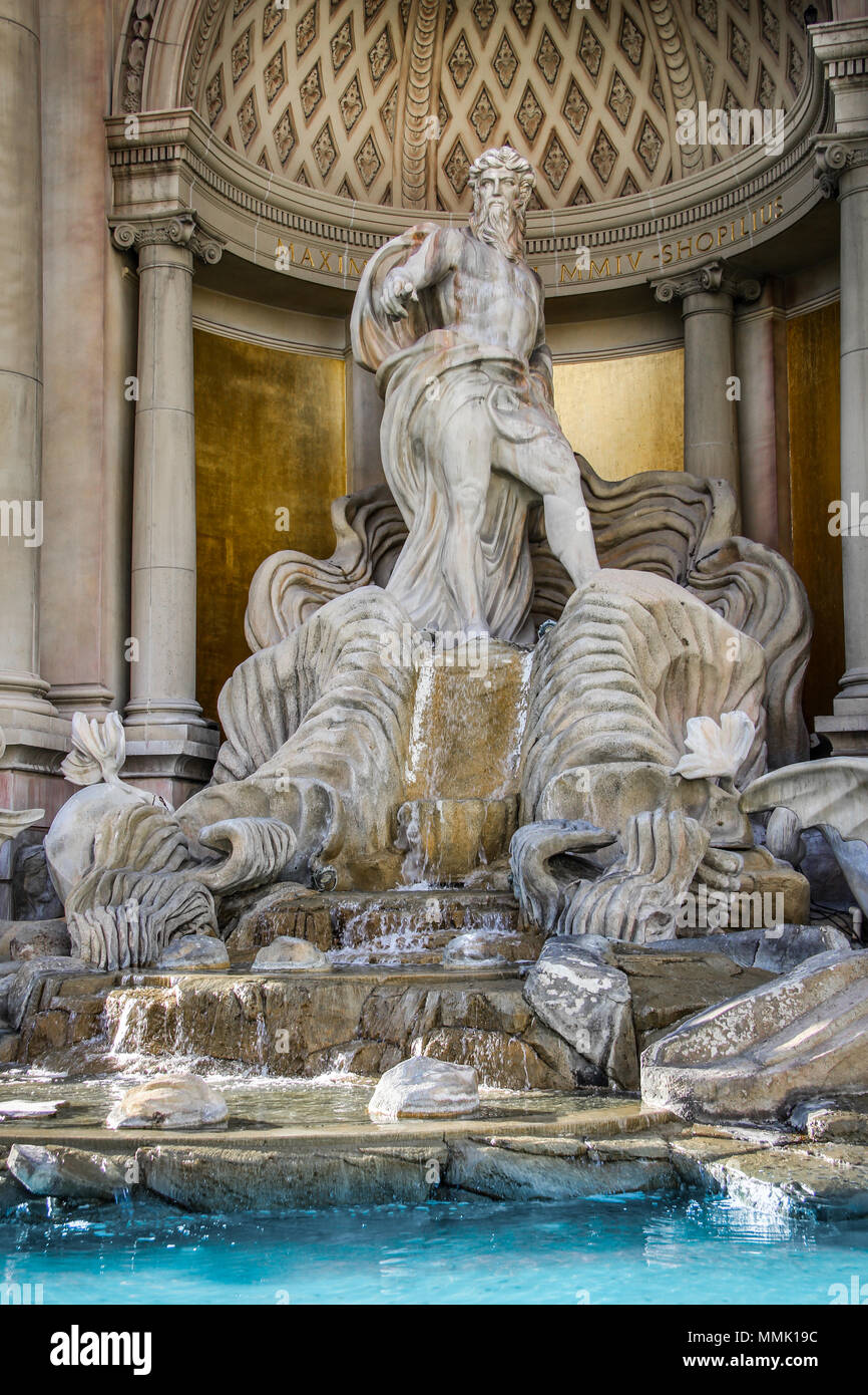 Caesars Palace Forum Shops und Brunnen in Las Vegas, Nevada Stockfoto