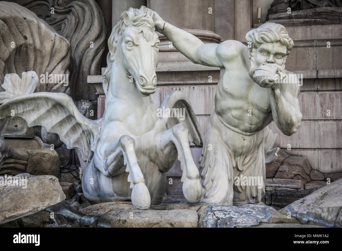 Caesars Palace Forum Shops und Brunnen in Las Vegas, Nevada Stockfoto