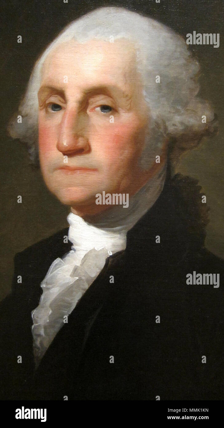 Porträt von George Washington. 1796. George Washington - Gilbert Stuart Stockfoto