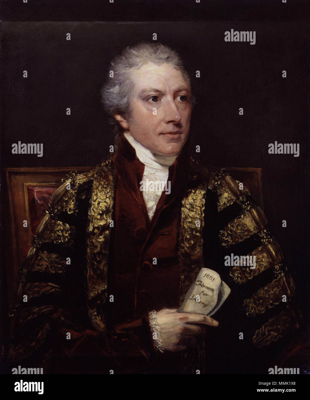 Porträt von Charles Abbott, 1st Baron Tenterden. ca. 1802. Charles Abbot, 1st Baron Colchester von John Hoppner Stockfoto