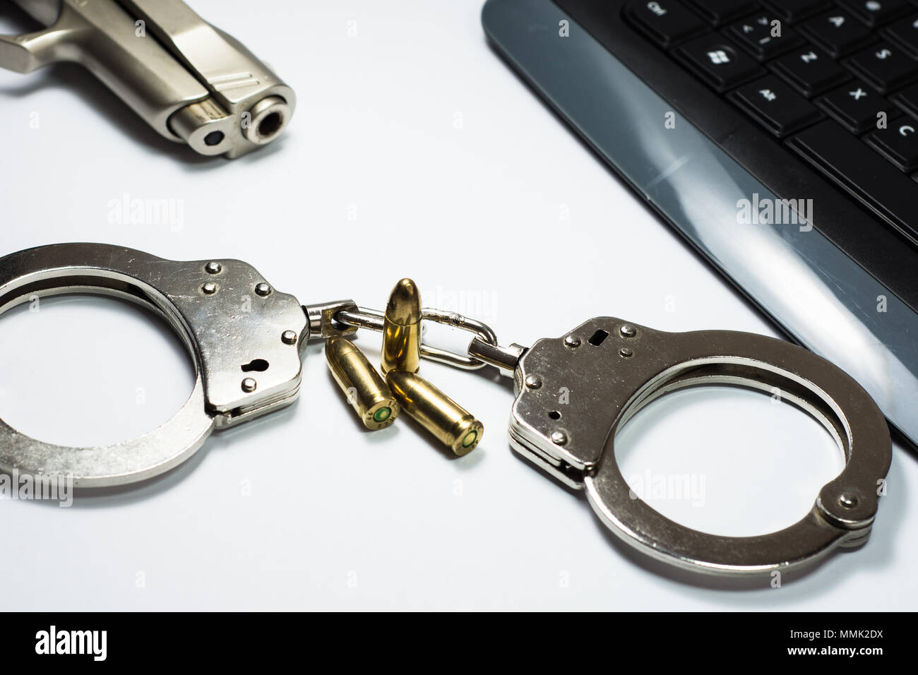 Ausrüstung der Polizei Stockfoto