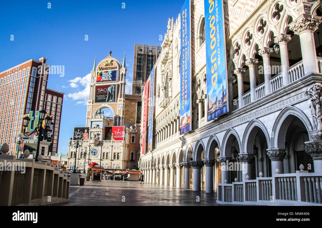 Das Hotel Venetian in Las Vegas, Nevada Stockfoto