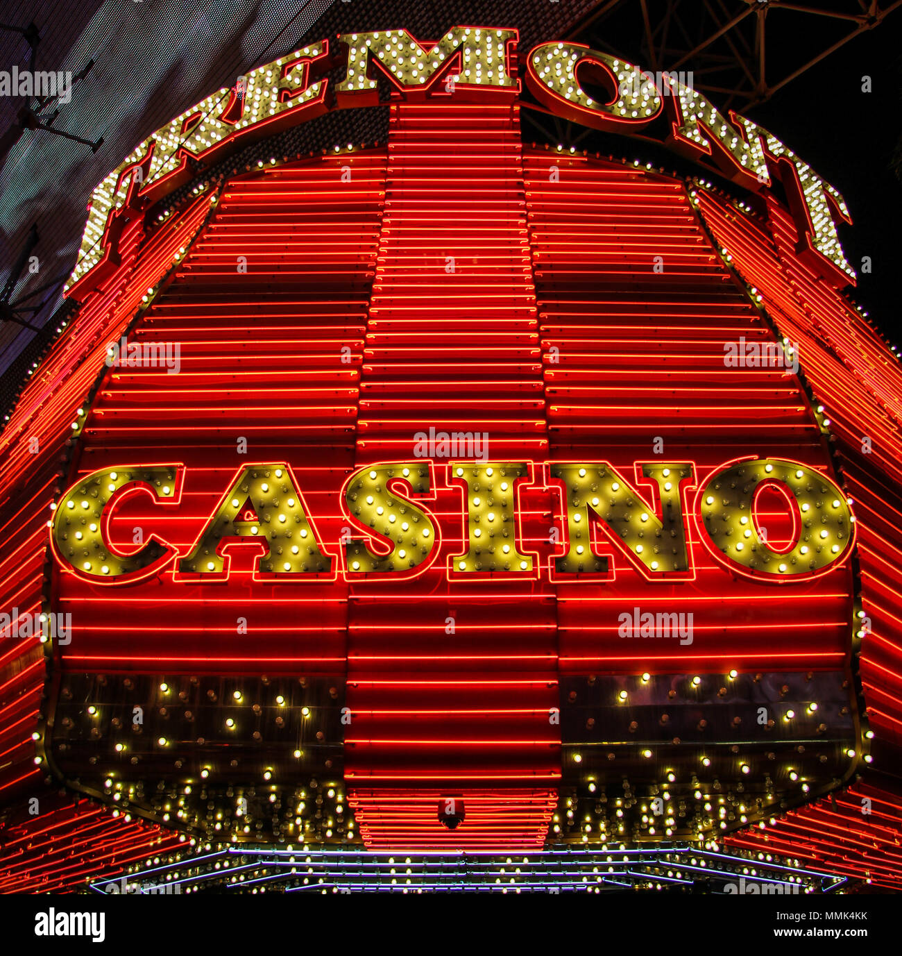 Fremont Casino in Downtown Las Vegas Nevada an der Fremont Street Experience Stockfoto