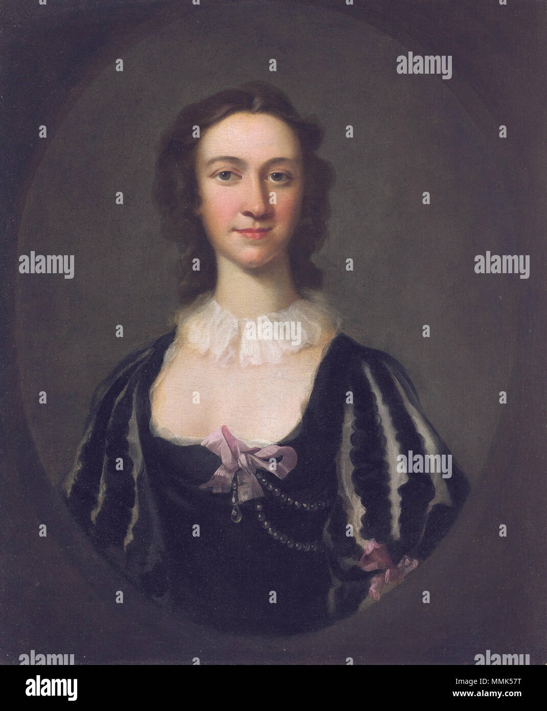 . Englisch: Flora MacDonald (1722-1790) Öl auf Leinwand 76 x 63 cm 18.jahrhundert Flora MacDonald (1722-1790) * Öl auf Leinwand * 76 x 63 cm* 18. Jahrhundert Flora MacDonald (1722-1790), Richard Wilson Stockfoto