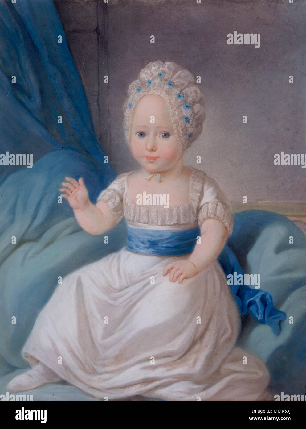 Portrait von Prinzessin Louise Auguste von Dänemark als Kind. 1771