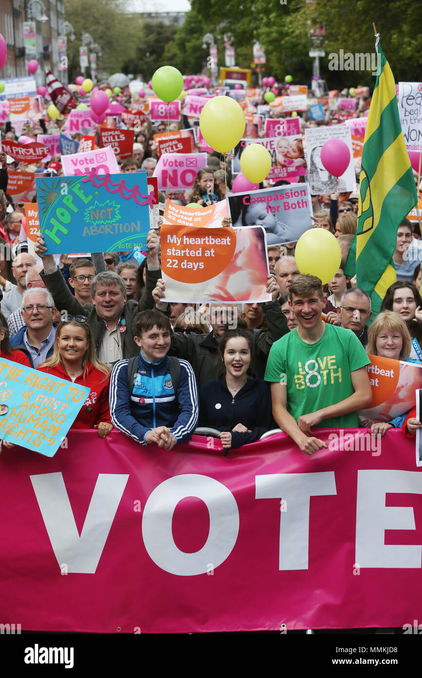 12/05/2018. Liebe sowohl Rallye, bei der Unterstützung einer Abtreibung keine Abstimmung im irischen Referendum, Dublin, Irland Stockfoto