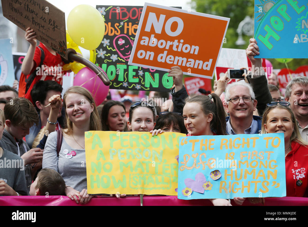 12/05/2018. Liebe sowohl Rallye, bei der Unterstützung einer Abtreibung keine Abstimmung im irischen Referendum, Dublin, Irland Stockfoto