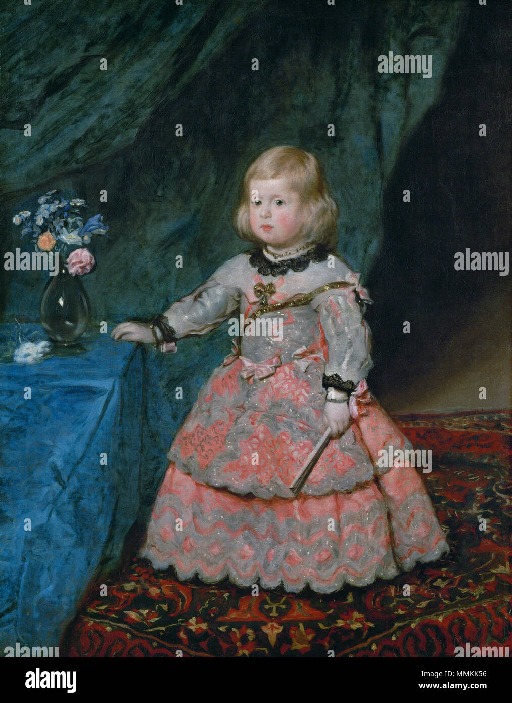 Infantin Margarita Teresa * Öl auf Leinwand * 128,5 x 100 cm * ca. 1654 Diego Velázquez-infantin Margarita - WGA 24465 Stockfoto