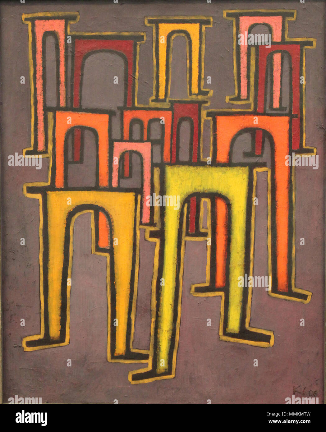 Englisch: Revolution des Viadukts English: Revolution des Viadukts???????:????????? ?????? . 1937. 13 1937 Klee Revolution des Viadukts anagoria Stockfoto