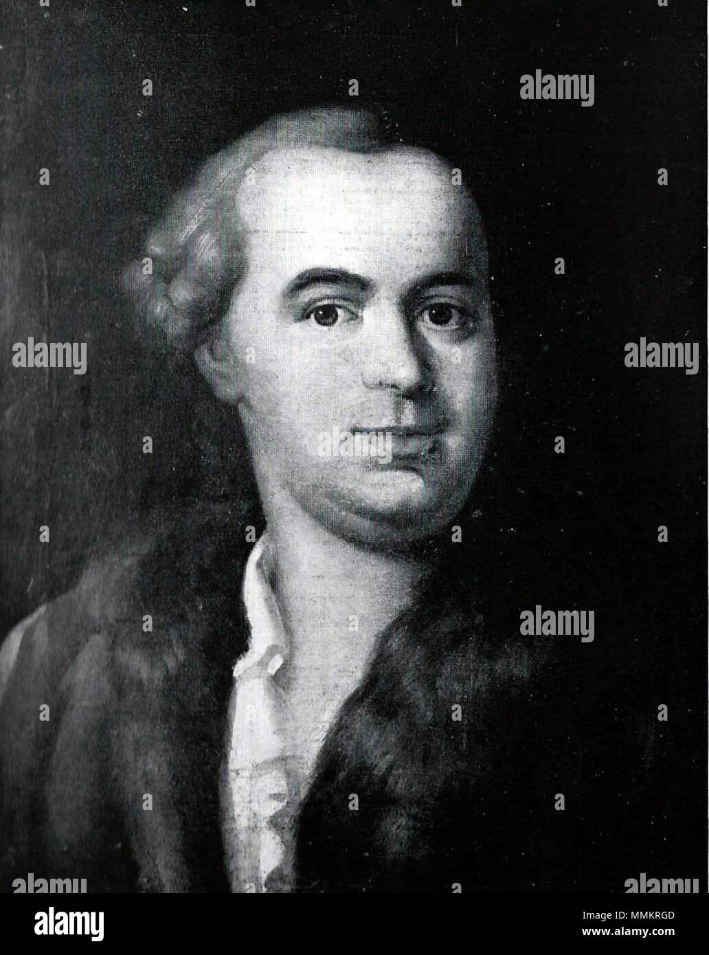 . Deutsch: Georg Anton Benda (1722-1795), böhmischer Kapellmeister und Komponist. ca. 1751. Unbekannt Georg Anton Benda 1751 Stockfoto