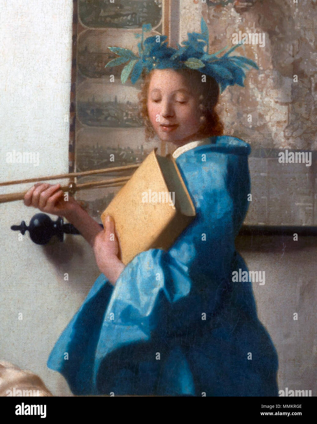 Die Allegorie der Malerei - oder - Die Kunst der Malerei. ca. 1666. Clio Stockfoto