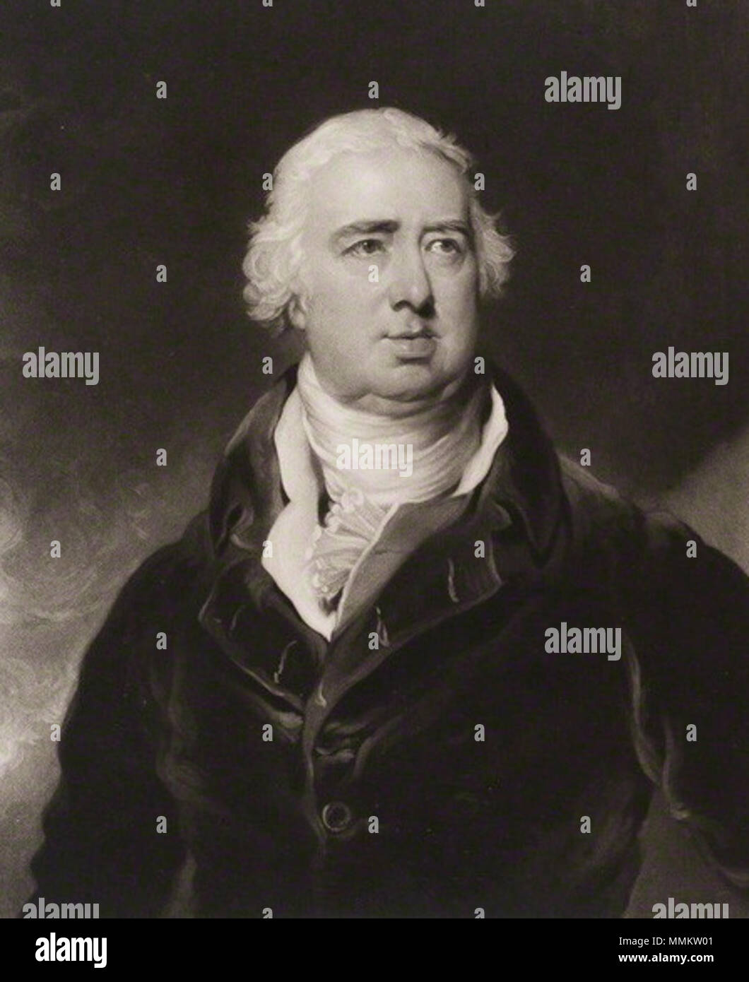 . Englisch: Thomas Dundas, 1st Baron Dundas (1741-1820) durch und durch Charles Turner veröffentlicht, nachdem Sir Thomas Lawrence, Mezzotint, 14 Februar 1822 14 1 stLordDundas veröffentlicht. Stockfoto