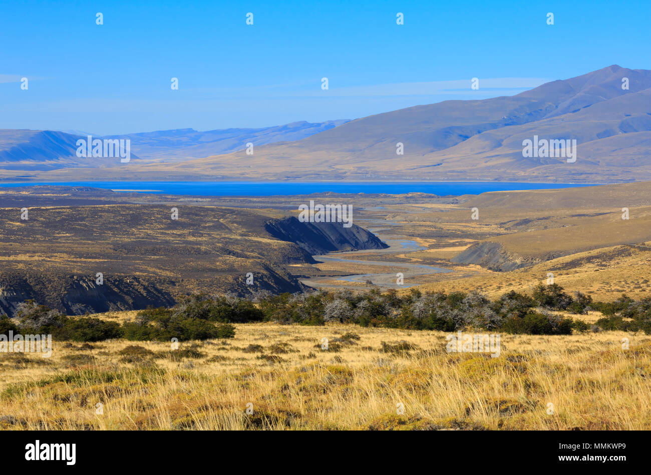 Lago Sarmiento, Patagonien, Chile. Stockfoto