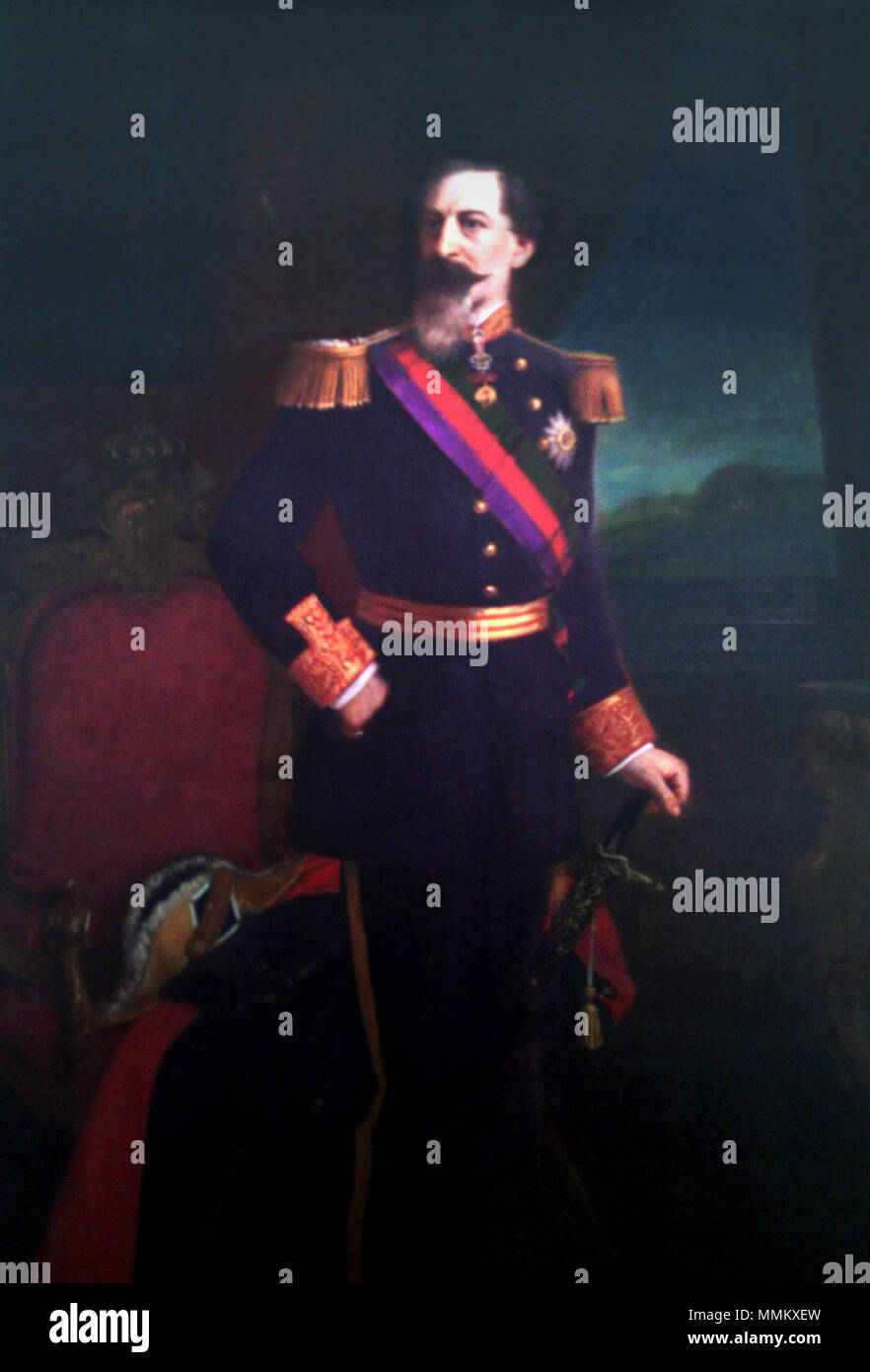 . Englisch: König Ferdinand II. von Portugal (1816-1885). 19. Fernando II - Pena Stockfoto