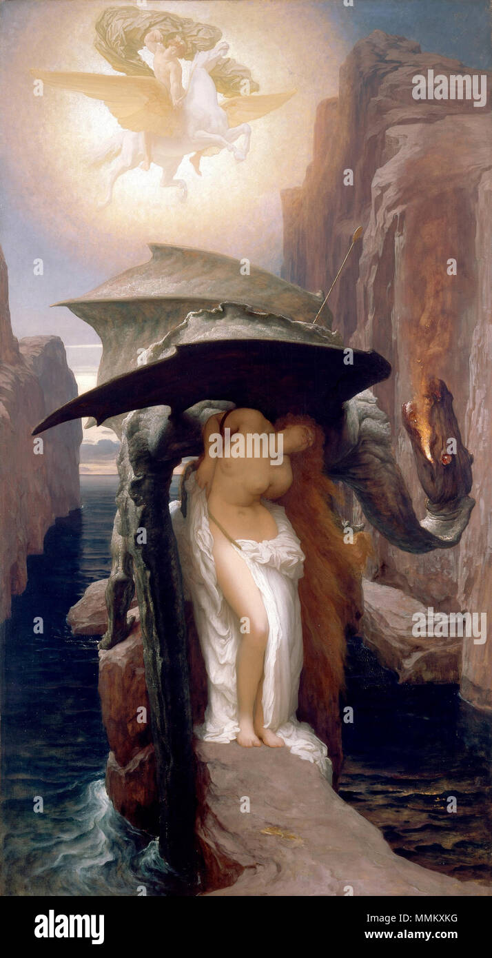 Perseus und Andromeda. 1891. Frederic Leighton - Perseus und Andromeda - Google Kunst Projekt 2 Stockfoto