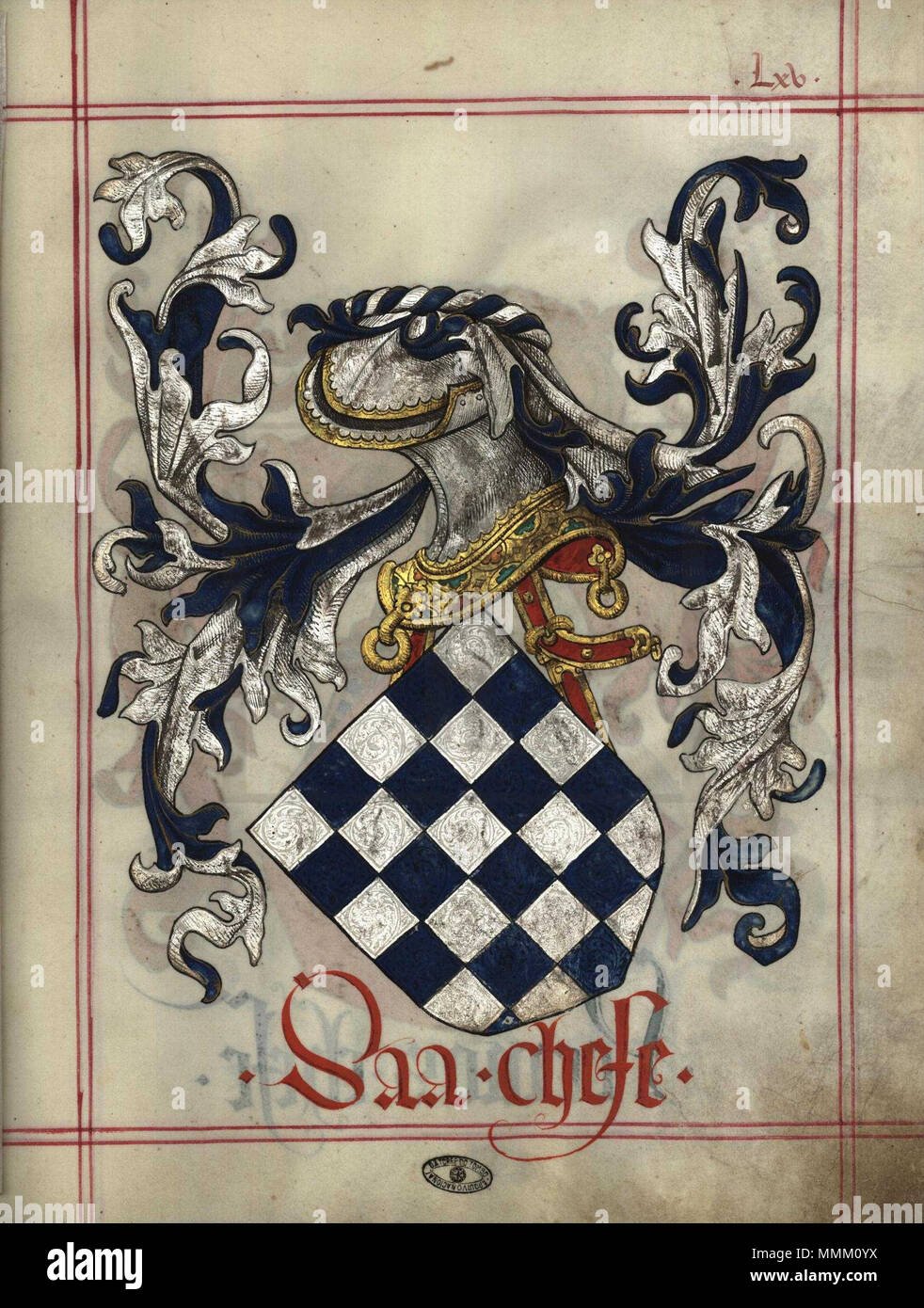 Fl - 65 Livro do Armeiro-Mor, Sá Stockfoto