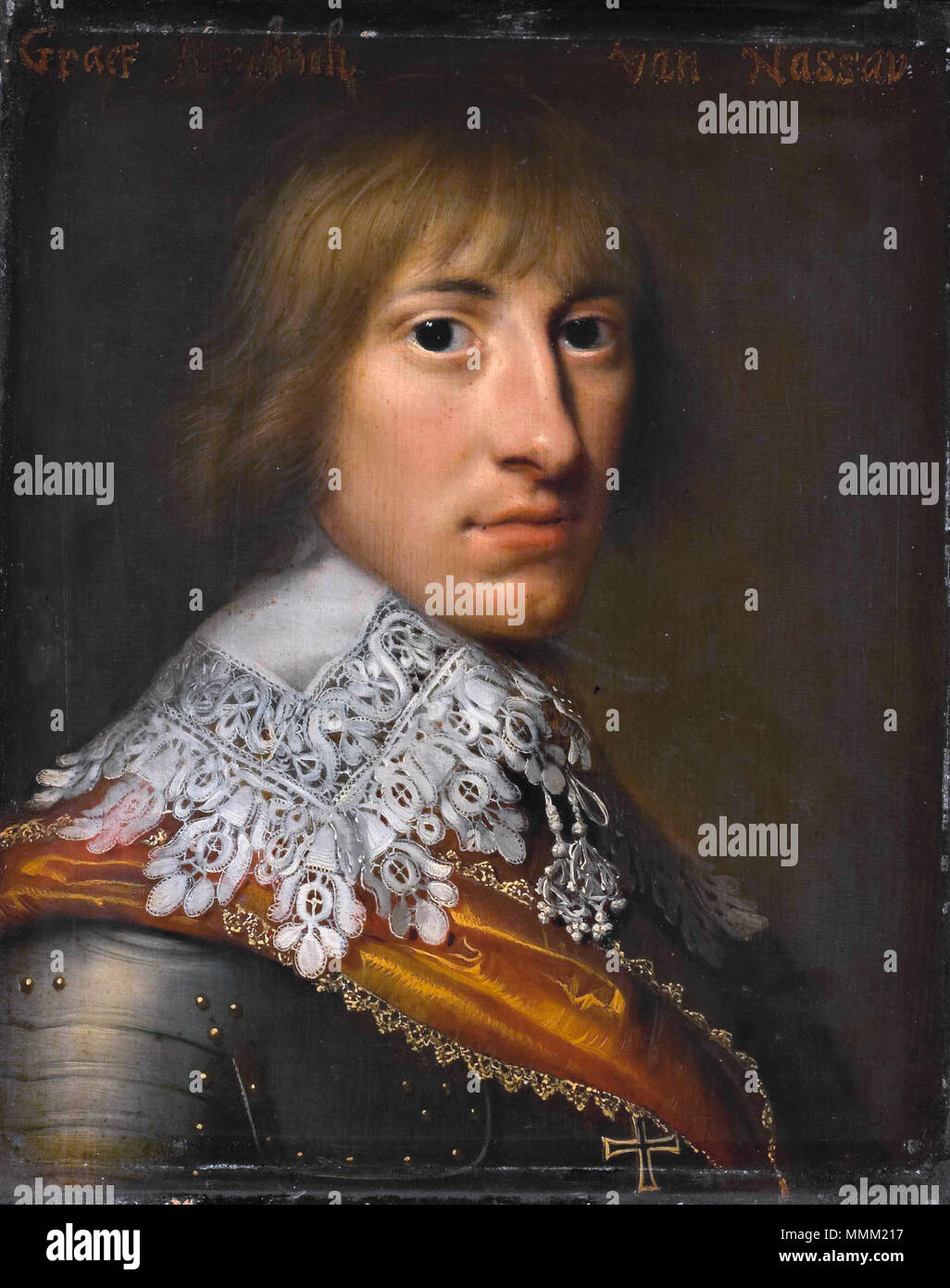 Hendrik Casimir I (1612-40), Graaf van Nassau-Dietz Portrait von Hendrik Casimir I (1612-40), Graf von Nassau-Dietz.. ca. 1632 (1630-1633). Hendrik Casimir ich van Nassau Stockfoto