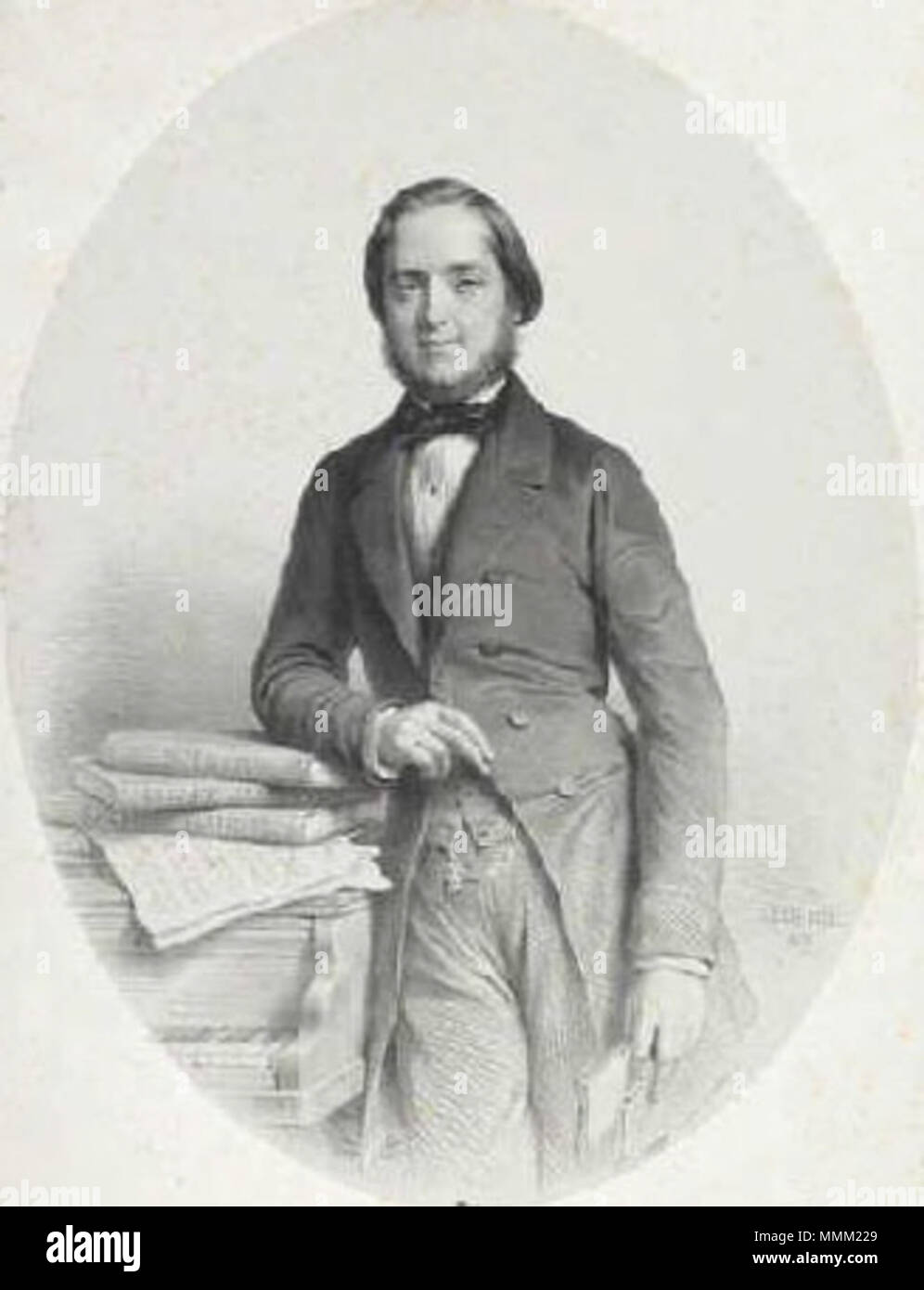 . Englisch: Französischer Pianist und Lehrer Camille Stamaty (1811-1870). 1855. Camille Stamaty Stockfoto